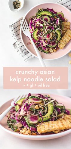 Kelp Noodle Salad, Gf Salads, Creative Cookery, Raw Meals, Keto Fasting, Veggie Diet, Kelp Noodles, Raw Vegan Diet, Vegan Rice