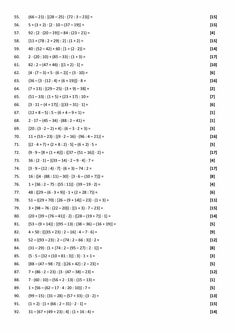 an array of numbers are shown in the form of a sheet of paper with writing on it