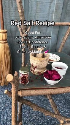 Cinnamon Boil For Money, How To Make Red Salt Witchcraft, Red Salt Recipe Witchcraft, Red Salt Witchcraft, Healing Potion Recipe, Diy Book Of Shadows, Potion Witch, Witchcraft Diy, Red Salt