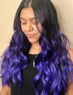 Purple Ombre Hair Color, Hair Ideas Ombre, Purple Hair Color Ombre, Caramel Ombre Hair, Color Hair Ideas, Ombre Hair Color Ideas, Best Ombre Hair, Purple Ombre Hair, Dyed Hair Pastel