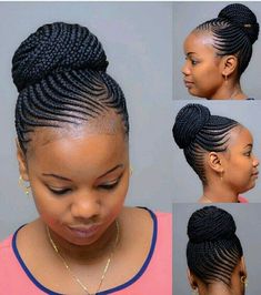 Cornrow braids - Braided Hairstyles Natural Hairstyles Cornrows, Cornrow Updo Hairstyles, Cornrows Updo, Hairstyles Cornrows, Cornrows Braids For Black Women, Natural Braided Hairstyles, Twisted Hair, African Hair Braiding Styles, Braided Cornrow Hairstyles