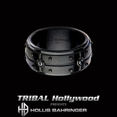 Hollis Bahringer Mens BLACK ARMOR RING in Black Stainless Steel Delicate Silver Rings, Silver Wire Rings, Mens Designer Jewelry, Cool Rings For Men, Black Armor, Armor Ring, Mens Band Rings, Mens Stainless Steel Rings, Silver Skull Ring