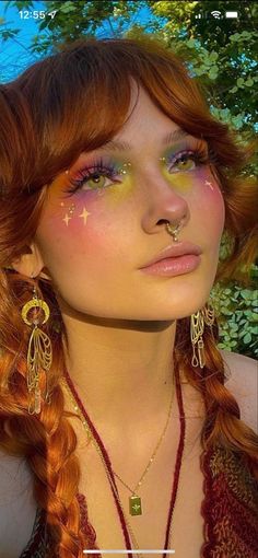 Glitter No Rosto, Hippie Makeup, Festival Make Up, Elegantes Makeup, Drag Make-up, Cute Eye Makeup, Pride Makeup, Rave Makeup, Smink Inspiration