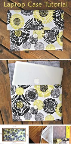 the laptop case is made out of fabric