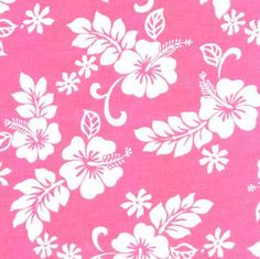 a pink background with white flowers and leaves