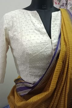 Long Blouse Designs, Blouse Designs High Neck, Lace Blouses, Cotton Saree Blouse Designs, Cotton Blouse Design, New Saree Blouse Designs, Latest Model Blouse Designs, Fashionable Saree Blouse Designs, Blouse Designs Indian