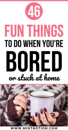 Home With Kids, Bored At Home, Money Saving Techniques, Budget Planner Template, 100 Things To Do, Things To Do At Home, Productive Things To Do, Stay Productive, Boring Life