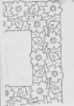 the letter i is made up of flowers and leaves, with an outline in the middle