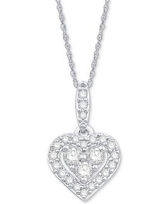 in stock White Gold Heart Cut Diamond Necklace With 17 Jewels, White Heart Pendant Necklace With Pave Setting, Valentine's Day Diamond Necklace With 17 Jewels, White Gold Heart-shaped Necklace With Pave Setting, Macy's Diamond Jewelry In Diamond White, White Gold Heart Cut Necklace With Pave Setting, Diamond Heart Pendant With Pave Setting, Macy's Diamond White Diamond Jewelry, Macy's Jewelry With Brilliant Cut For Anniversary