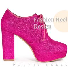 Perphy Women's Glitter Lace Up Platform Block Heel Ankle Booties Hot Pink 11 : Target Heel Combat Boots, Knee High Wedge Boots, Ankle Combat Boots, Glitter Stilettos, Clear Block Heels, Kids Snow Boots, Chunky Heel Ankle Boots, Womens Chunky Heels, Platform Block Heels