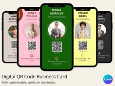 the digital code business card is designed to look like it has an image on it