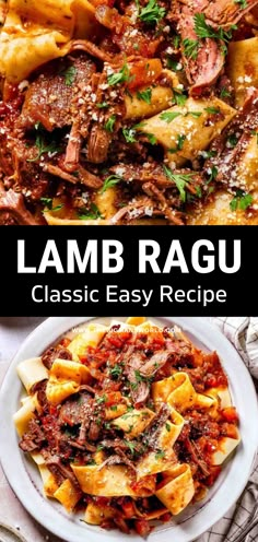 lamb ragu is an easy and delicious pasta dish that's ready in less than 30 minutes