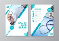 a medical brochure with a doctor holding a stethoscope on it