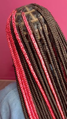 Valentines Braids, Hairstyles Feed In Braids, Braided Hairstyles Curly, Pink And Black Hair