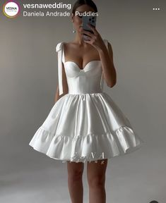 Reception Dress Short, Poofy Dress, Brunch Dates, Mini Wedding Dresses, Classy Prom Dresses, Dream Wedding Ideas Dresses, Bridal Inspo, Dinner Dress