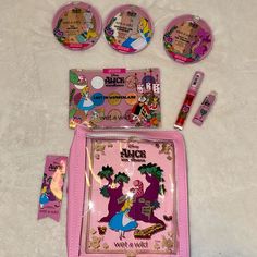 New Wet & Wild X Disney Alice In Wonderland Limited Edition 7pc Makeup Set Never Used - Sealed Bronzer Palette Highlighter Palette Blush Palette Eyeshadow Palette Lipgloss Lipstick Makeup Bag Wet N Wild Brushes, Wet N Wild Eyeshadow, Kitty Room, Hello Kitty Room Decor, Bronzer Palette, Movie Makeup, Wet N Wild Makeup, Metallic Lipstick, Disney Alice In Wonderland