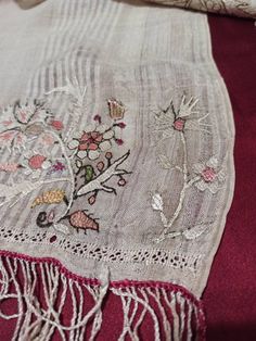 C1880s RARE Skyros Bridal Silk Hand-loomed Embroidered - Etsy Turkey White Folk Style Embroidered Fabric, Folk White Fabric With Embroidered Border, White Embroidered Shawl With Intricate Details, Traditional Embroidered Cream Shawl, Traditional Cream Shawl With Floral Embroidery, Traditional White Shawl With Embroidered Border, White Bohemian Shawl With Floral Embroidery, White Bohemian Embroidered Fabric With Motifs, Traditional Cotton Shawl With Embroidered Border