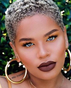 Hair Cuts For Black Women, Alissa Ashley, 2016 Hair Trends, Short Natural Haircuts, Tapered Natural Hair, Natural Hair Cuts, Natural Hair Short Cuts, Beautiful Gray Hair, Natural Gray Hair