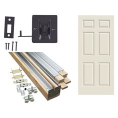 Upgrade a standard door or doorway to a more convenient sliding pocket door with the 36-inch Pocket Door ORB SQR LTCH Set. This set includes 10-Piece 36-inchck Pocket Door, 2.75-inch Oil-Rubbed Bronze Pocket Door Pull, and Colonist 36-inch x 80-inch Primed Door. This door and hardware are easy to install and can make a major impact of the aesthetics and functionality of your living space. National Hardware 36in Pocket Door ORB SQR LTCH Sliding Pocket Door, Pocket Door Pulls, Sliding Pocket Doors, Sliding Closet Doors, Pocket Door, Doors And Hardware, Door Pull, Pocket Doors, Door Pulls