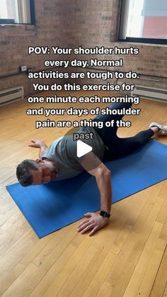 Dr. Patrick Malartsik  |  Pain & Mobility Specialist on Instagram: "Easy exercise to ease shoulder pain 💪🏻 

🏋🏼‍♂️Shoulder pain is any type of pain or discomfort you feel in your shoulder. Your shoulder is called a ball-and-socket joint. It can move in many directions and it’s considered to be the most movable joint in the body. But it’s actually two joints (the acromioclavicular joint and the glenohumeral joint).

🏋🏼‍♂️Because the shoulder is such a complicated and busy joint, it can be easy to hurt it. Most shoulder injuries are caused by overuse 

🏋🏼‍♂️When we go to stretch or mobilize the shoulder, we usually start with the motion that is least used. Those are extension, internal rotation, and abduction. 

🏋🏼‍♂️This stretch is a yoga move that uses the body weight to stretch Easy Exercise, Body Joints, Shoulder Injuries, Yoga Moves, Shoulder Pain, Take Your Time, Move In, Easy Workouts, Body Weight