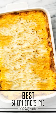 There's nothing more comforting than this shepherd's pie recipe! It has tender meat, veggies, mashed potatoes, and the tastiest gravy ever.