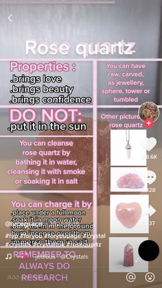 How To Clean Rose Quartz Crystal, How To Cleanse Rose Quartz Crystal, How To Charge Rose Quartz, How To Recharge Rose Quartz, Rose Quartz Witchcraft, Rose Quartz Magical Properties, Homemade Foot Scrub, Rose Quartz Properties, Spiritual Rose Quartz Crystals