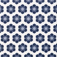 a blue and white flower pattern is shown in this image, it appears to be made from