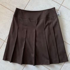 Nwt Brown Jones New York Wide Pleated Lined Skirt. Smoke Free & Pet Free Home Jones New York, Womens Skirt, A Line, Size 12, New York, Pet, Skirt, Women Shopping, Color