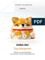 an image of a stuffed animal with the caption shiba inu dog amigurmi