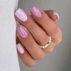 Amazon.com: ANDGING Light Pink Press on Nails Square Short Fake Nails with Glitter Design Gel Glue on Nails for Women Girls Acrylic False Nails with Glue Full Cover Stick on Nails for Wedding Birthday 24Pc : Beauty & Personal Care Spring Dip Powder Nails, French Coffin, Kutek Disney, Glue Remover, Pink Gel Nails, Nagel Tips, Nail Remover