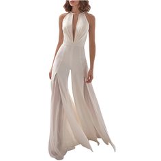 Jumpsuits Womens Fashion, Wedding Dress Jumpsuit, Classy Jumpsuit, Dress Jumpsuit, Bridal Jumpsuit, Ethereal Wedding, Wedding Jumpsuit, Graduation Outfits, High Waist Wide Leg Pants