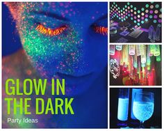 glow in the dark party ideas for kids and adults to make their own glowing face paint