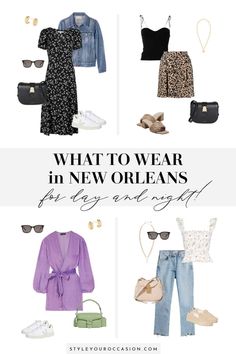 Looking for New Orleans Outfit ideas? Get New Orleans fashion inspiration for spring, summer, falls and winter, see street style looks, and find out what to wear on vacation for sightseeing and going out! Blend into the New Orleans aesthetic and don’t look like a tourist! Winter Outfits New Orleans, Nola Going Out Outfit, Nola Street Style, Outfits For New Orleans In February, New Orleans Spring Outfits, New Orleans Summer Outfit, Nola Outfit Summer