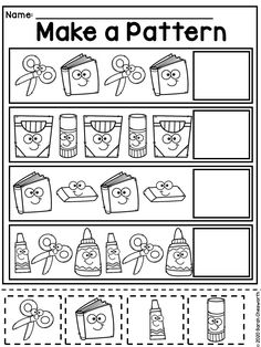 make a pattern worksheet for children