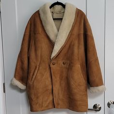 From Italy 100% Shearling Coat. Two Button Closure . Slight Wear At Closure But Hardly Visible. Hanging Chain Came Off Thread At One End But Easy To Loop Back On. Holds Up Impeccably And Incredibly Warm Shearling Coat, Hold Ups, Jackets & Coats, Thread, Jackets For Women, Italy, Chain, Women Shopping, How To Wear