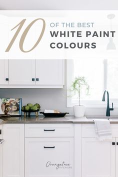 the top ten white paint colors for kitchen cabinets