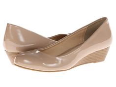 CL By Laundry Marcie - Women's Wedge Shoes : New Nude Patent : Add these CL By Laundry Marcie wedges to your existing outfit. Man-made upper. Slip-on design. Rounded toe. Slight wedge heel. Man-made insole and lining. Man-made sole. Imported. Weight of footwear is based on a single item, not a pair. Closed Toe Wedge Sandals For Work, Closed Toe Wedge Sandals For Spring Workwear, Spring High Heel Wedge Sandals For Work, Summer Workwear Wedge Sandals, Spring Workwear Wedge Heels, Chic Wedge Sandals With Almond Toe, Spring Fitted Wedge Sandals, Formal Fitted Wedge Sandals With Round Toe, Classic Platform Wedge Sandals