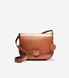 Women's Grand Ambition Saddle Bag Crossbody in British Tan Leather | Cole Haan US Tan Leather Crossbody Bag, Leather Saddle Bag Purse, Neutral Clothing, Brown Leather Crossbody Purse, Saddle Bag Purse, Brown Leather Crossbody Bag, Warm Clothes, Tan Bag