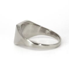 This ring is the perfect choice for men who are looking for a unique and stylish piece of jewelry. It is made of 925 silver and features a bold bar design that is sure to stand out. The silver color is perfect for making a statement and will match any outfit.    Handmade item  Material detail  Metal: Sterling Silver  Hypoallergenic and Lead, Cadmium, and Nickel Free.  Gift wrapping available  Jewelry Pieces Made in New York City USA. What is sterling silver?  Since its creation, sterling silver has been used in jewelry design by all cultures across the world. Sterling silver contains 92. 50% pure silver and is mixed with other alloys such as copper, zinc, or palladium to make it stronger and more durable overall. From a manufacturing perspective, this implies that sterling silver can be wo Modern Brushed Finish Promise Ring, Classic Rectangular Sterling Silver Signet Ring, Classic Sterling Silver Rectangular Signet Ring, Modern Engraved Ring With Polished Finish For Formal Occasions, Modernist White Gold Signet Ring For Formal Occasions, Modern Engraved Rings For Everyday Wear, Minimalist Brushed Finish Promise Ring, Modern Anniversary Rings With Brushed Finish, Modern Silver Rings With Brushed Finish