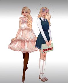 Luna Lovegood Anime, Luna Lovegood Dress, Luna Lovegood Fan Art, Luna Lovegood Art, Harry Potter Luna Lovegood, Harry Potter Girl, Princess Beauty, Mermaid Vibes