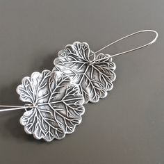 Leaf Earrings - Silver Earrings, Leaf Jewelry, Long Earrings, Botanical Jewelry, Gift for Woman, Nature Gift, Lightweight Earrings Unique Nickel-free Leaf-shaped Earrings, Nickel-free Metal Leaf Earrings, Leaf-shaped Metal Earrings As Gift, Metal Leaf-shaped Earrings As Gift, Nickel Free Leaf-shaped Metal Earrings, Nickel-free Leaf-shaped Metal Earrings, Nickel-free Metal Leaf-shaped Earrings, Handmade Leaf-shaped Metal Earrings, Handmade Metal Leaf-shaped Earrings