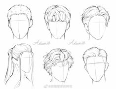 the different hairs styles for men and women in their own hair style, from front to back