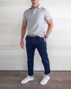 Mens Business Casual, Amazon Outfits, Outfit Summer Casual, Polo Outfit, Men Casual Summer, Mens Business