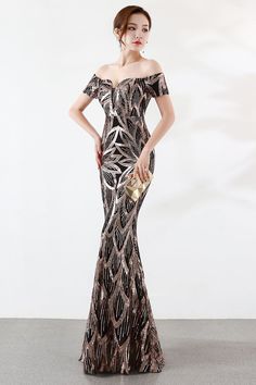 Glamorous Gold Mermaid Dress For Banquet, Gold Glamorous Mermaid Dress For Banquet, Gold Fitted Mermaid Dress For Banquet, Elegant Mermaid Evening Dress For Banquet, Gold Mermaid Hem Dress For Prom Season, Glamorous Mermaid Banquet Dress, Black Mermaid Hem Gown For Banquet, Gold Mermaid Hem Evening Dress, Black Mermaid Dress For Wedding