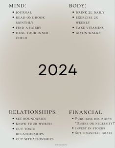 2024 goals - #Hypnosis #Productivity #Fitness #Needlework #Sewing #Handicrafts #Painting Vision Board Goals, Self Care Bullet Journal, Self Healing Quotes, Writing Therapy, Get My Life Together, Vision Board Inspiration, Journal Writing Prompts, Mental And Emotional Health