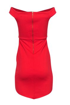 The perfect night out dress courtesy of Bec & Bridge! This sexy number features a bold red color, off the shoulder design, and midriff cutout. A hi-low hem rounds out the look. Pair with a pump or strappy sandal for your next rooftop date night. Size 4 (AUS 8) Made in Australia Shell 92% Polyester, 8% Elastane Lining 95% Polyester, 5% Elastane Bodycon silhouette Off the shoulder Back zipper Hi-low hem Bust 29.5" Waist 25" Front shoulder to hem 26" Back shoulder to hem 31" Sleeve length 1.75" Rooftop Date, Bec Bridge, Perfect Night, Cut Out Dress, Bec & Bridge, Buy Shoes Online, Shoulder Cut, Back Shoulder, Out Dress