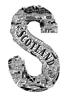 the letter s is made up of many different types of letters and numbers, including cities