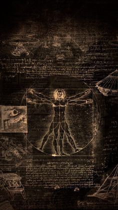 the vitruoid is shown in this artistic photo, and it appears to be an image of a man's body