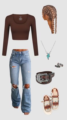 Western fit ⚡️♠️ #westernfit Western Wear Outfits, Cute Country Outfits, Looks Country