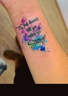 a woman's wrist tattoo with the words, do what you love and make it sing